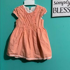 Peach Kids Casual Dress
